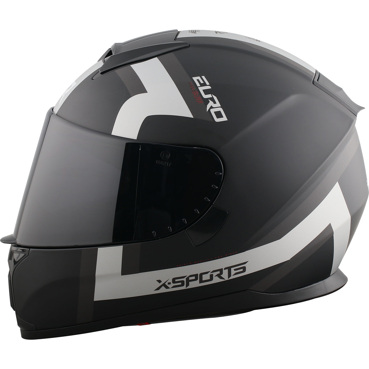 Casco x-sports integral M66 Euro Negro Gris Mate