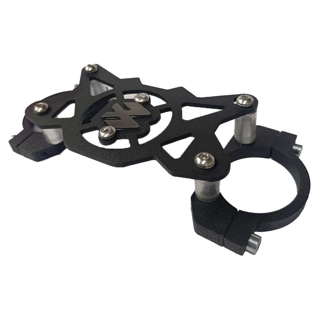 Estabilizador de Barras para Bajaj Boxer - negro + marcación en 3D cromo