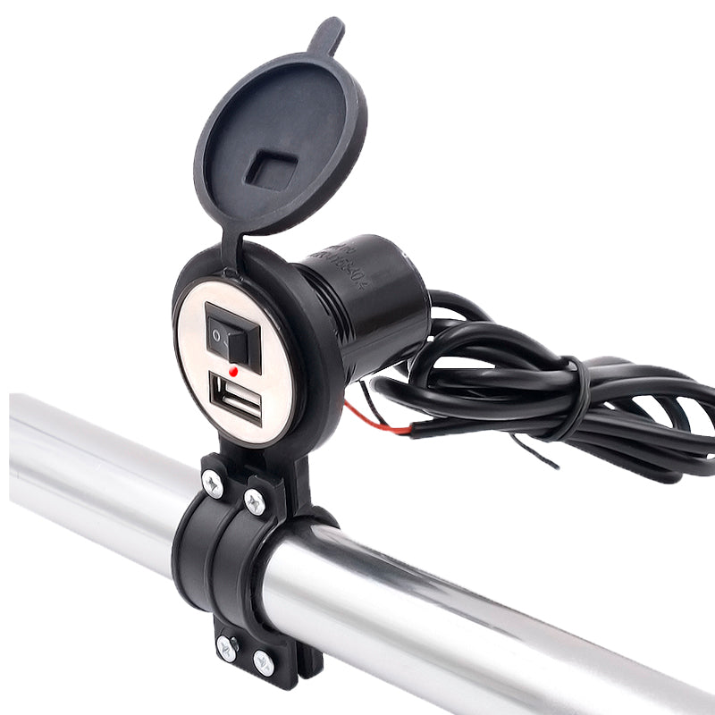 Cargador USB impermeable con switch