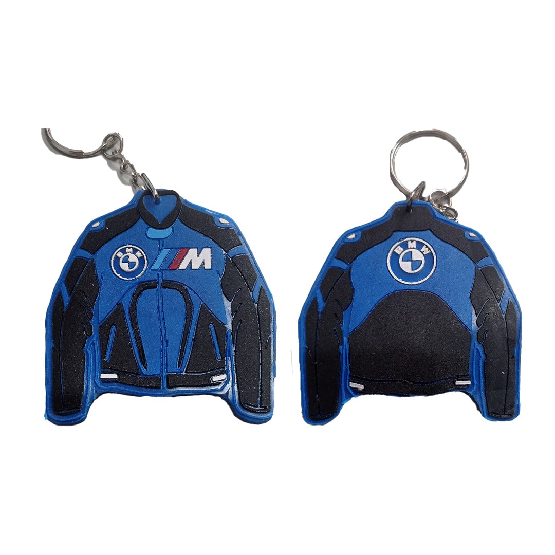 Llavero tipo Chaqueta BMW - Azul Negro