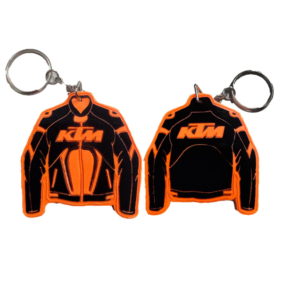 Llavero tipo Chaqueta KTM - Naranja Negra