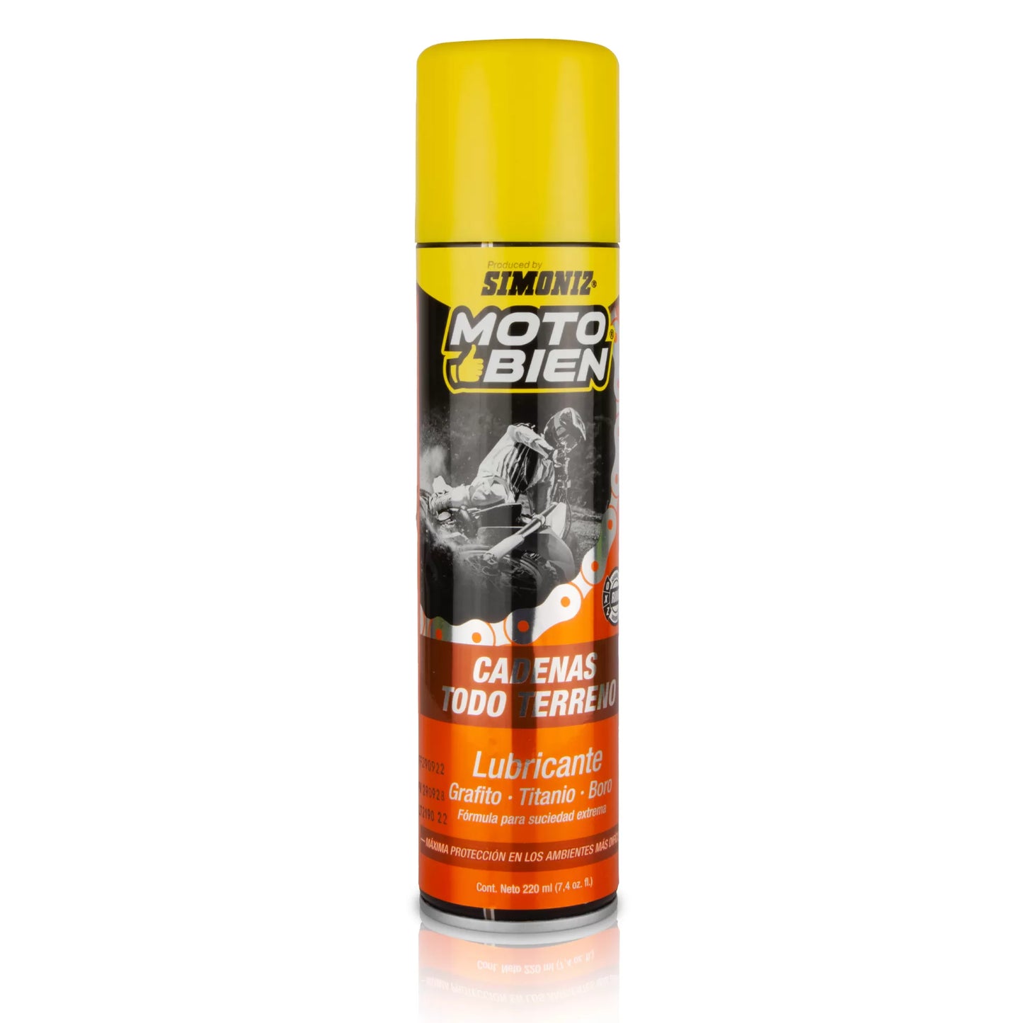 Lubricante de Cadenas Todo Terreno 220ml (NARANJA) - Motos de uso todo terreno (off road) - SIMONIZ MOTOBIEN