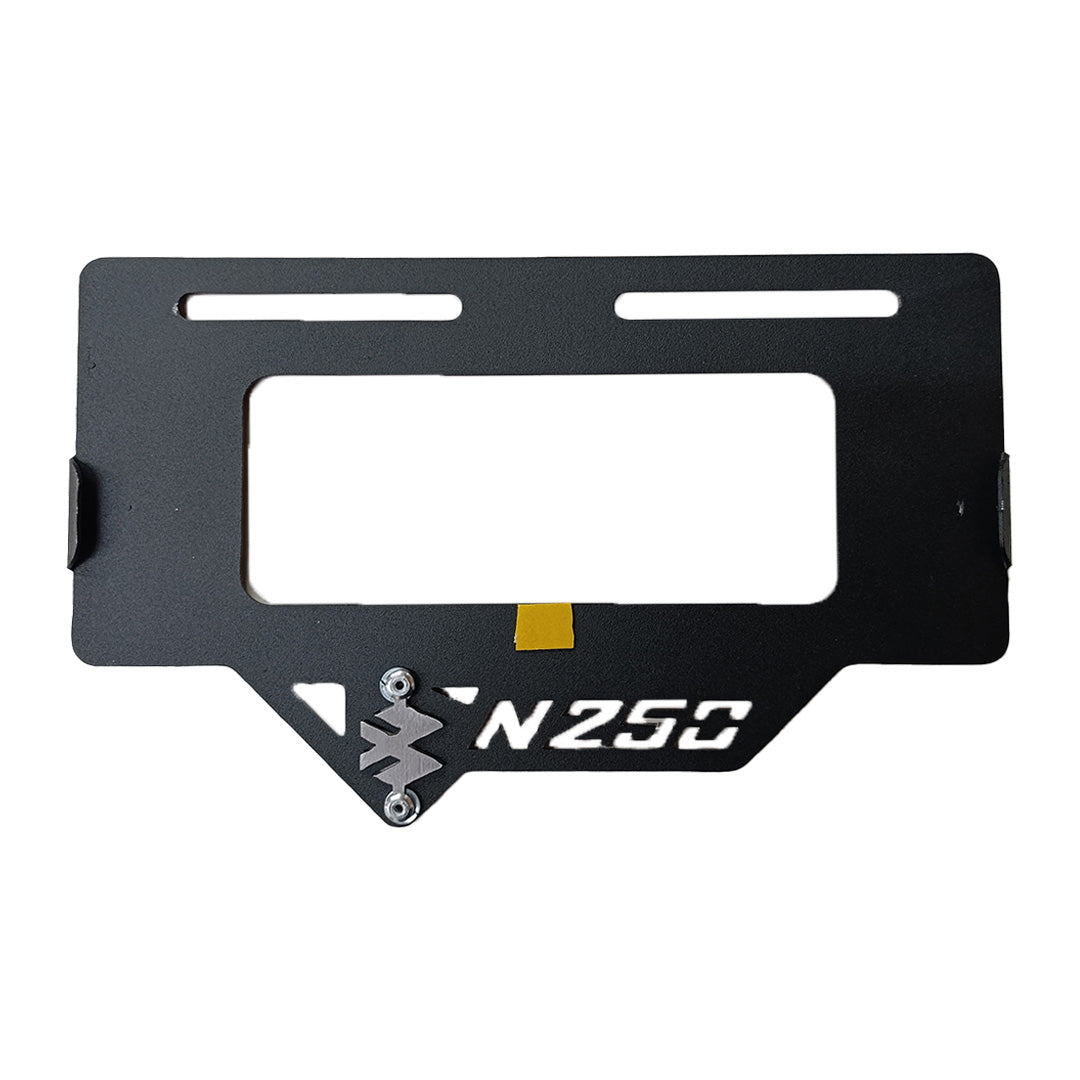 Portaplaca metalico Pulsar N250 - negro y cromo