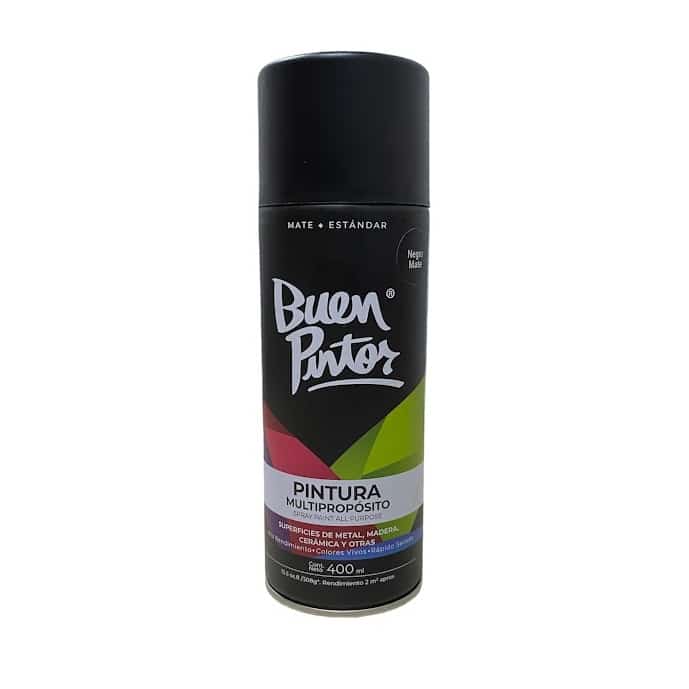 Pintura Negro Mate 400ml (spray) – BUEN PINTOR