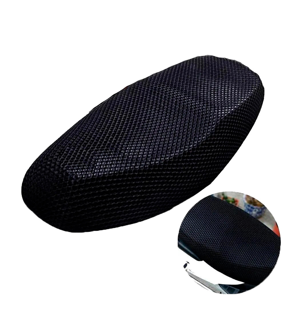 Malla protectora para sillín de motocicleta