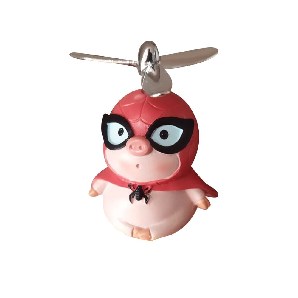 Cerdo Spiderman - Figura Miniatura - Accesorio para moto/bici