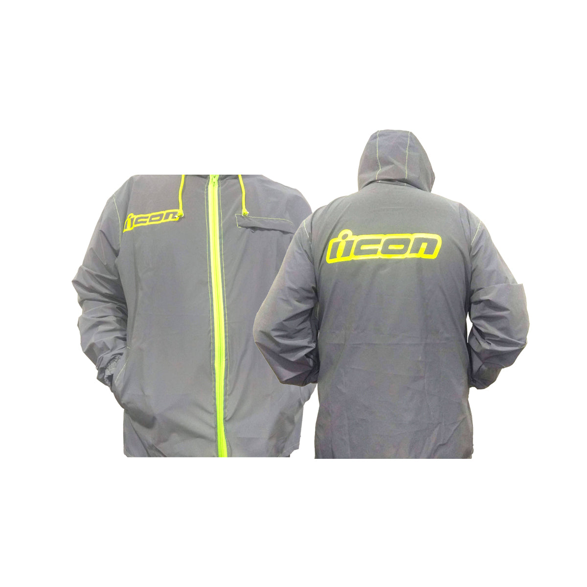 Chaqueta totalmente reflectiva semi impermeable