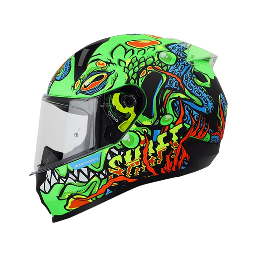 Casco Shaft integral 560 Crackend - Verde