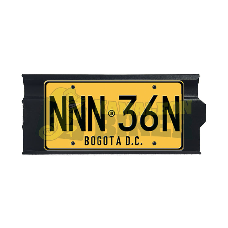 Portaplaca metalico para motos