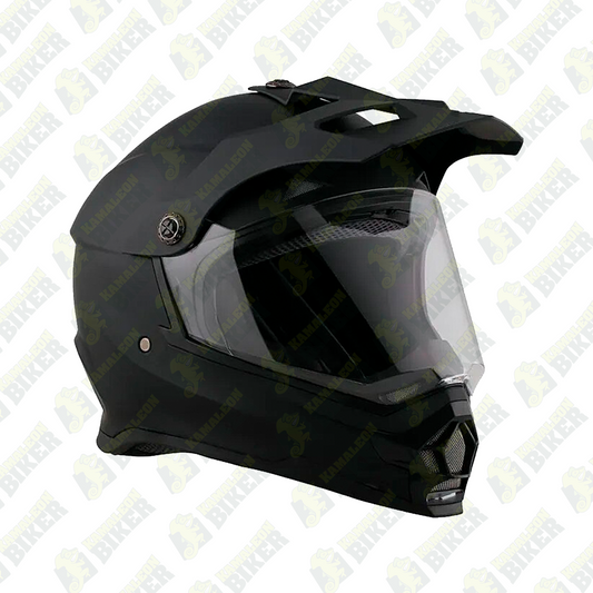 Casco Xecuro 819-6 Negro Mate Multiproposito Motocross