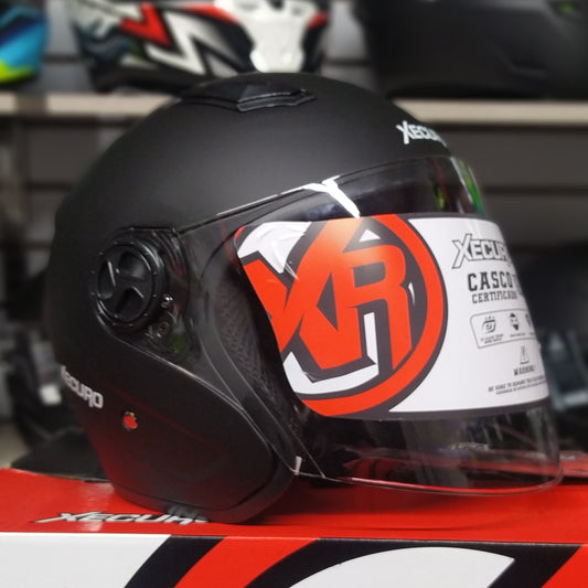Casco Xecuro 537 Negro Mate tipo jet