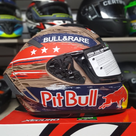 Casco Xtrong 326 Cowboy Rodeo Madera Mate Integral