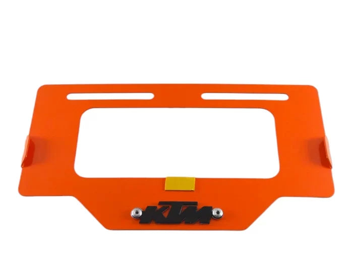 Portaplaca metalico KTM - naranja y negro