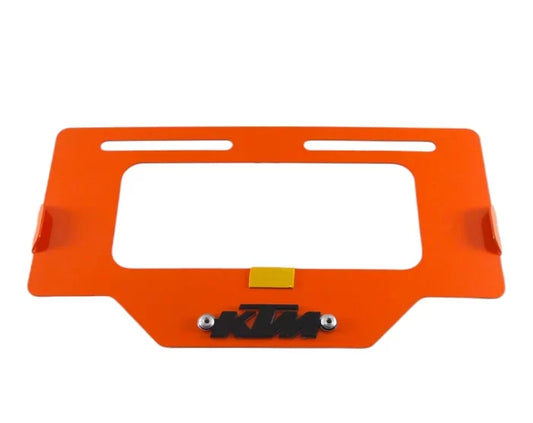 Portaplaca metalico KTM - naranja y negro