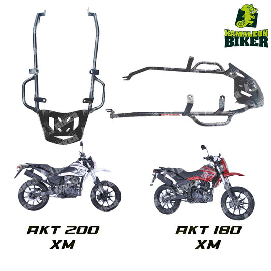 AKT 200 XM / AKT 180 XM - Parrilla para moto - Larga de Lujo