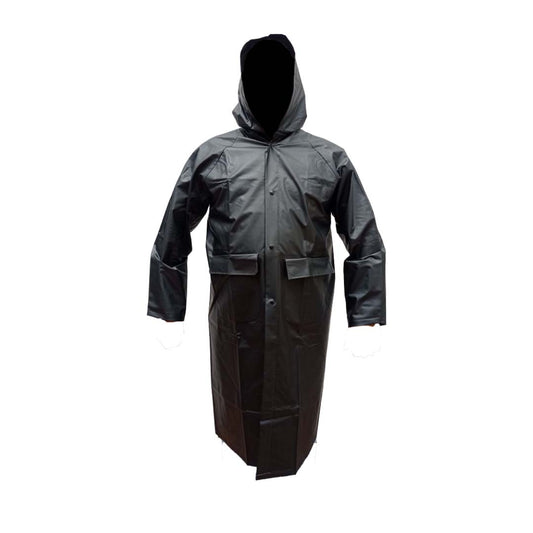 Abrigo 2 bolsillos negro 100% impermeable
