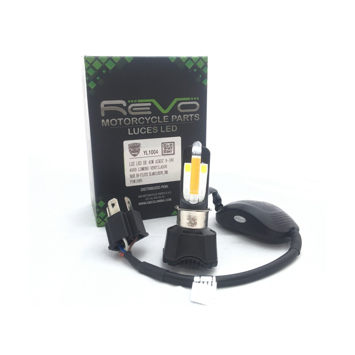 Luz Led de 50W AC-DC 9-80V 5000 LUMENS - BASE H4 - REVO