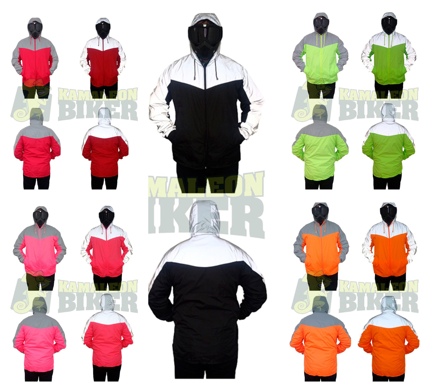 Chaqueta reflectiva combinada