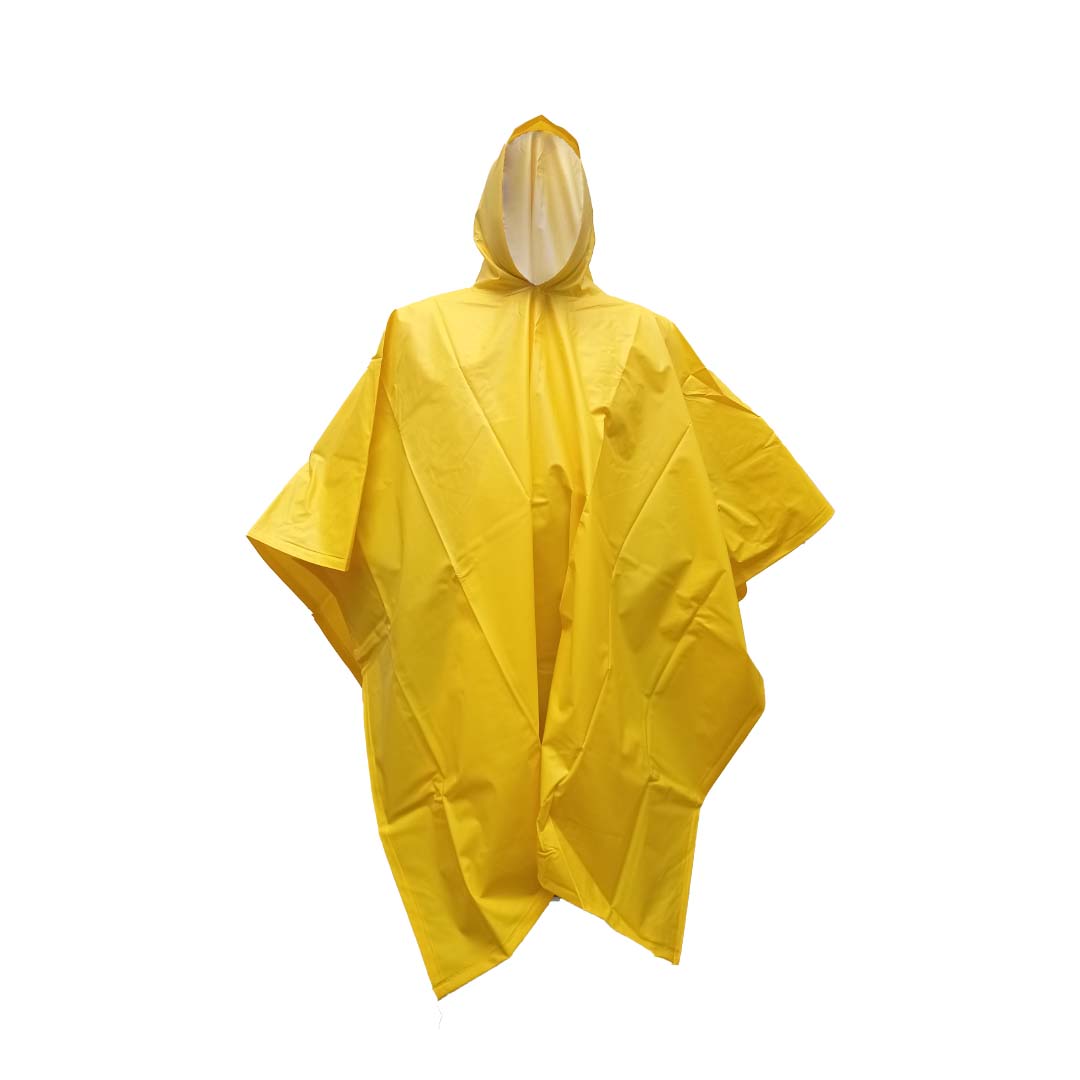 Capa tipo poncho amarillo impermeable para piloto