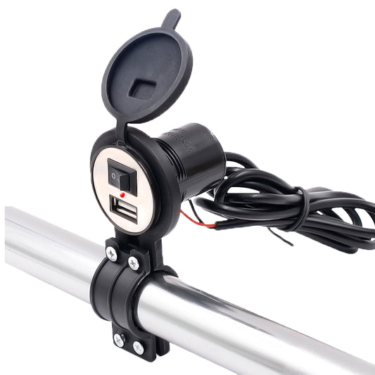 Cargador USB impermeable con switch