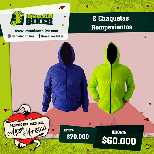 2 chaquetas por 60.000