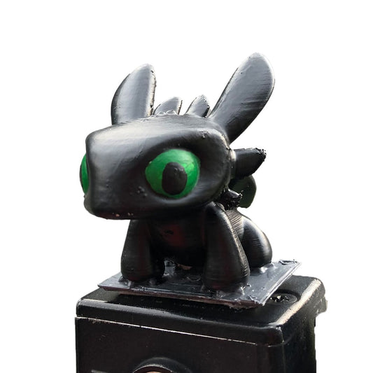 Chimuelo / Furia Nocturna / Como entrenar a tu dragon - Figura Miniatura - Accesorio para moto/bici