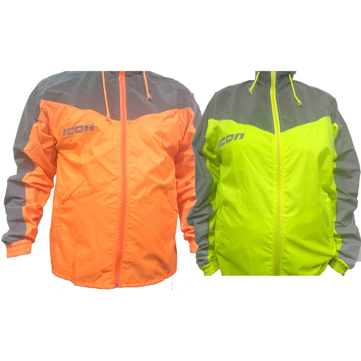 Chaqueta cortavientos reflectiva combinada