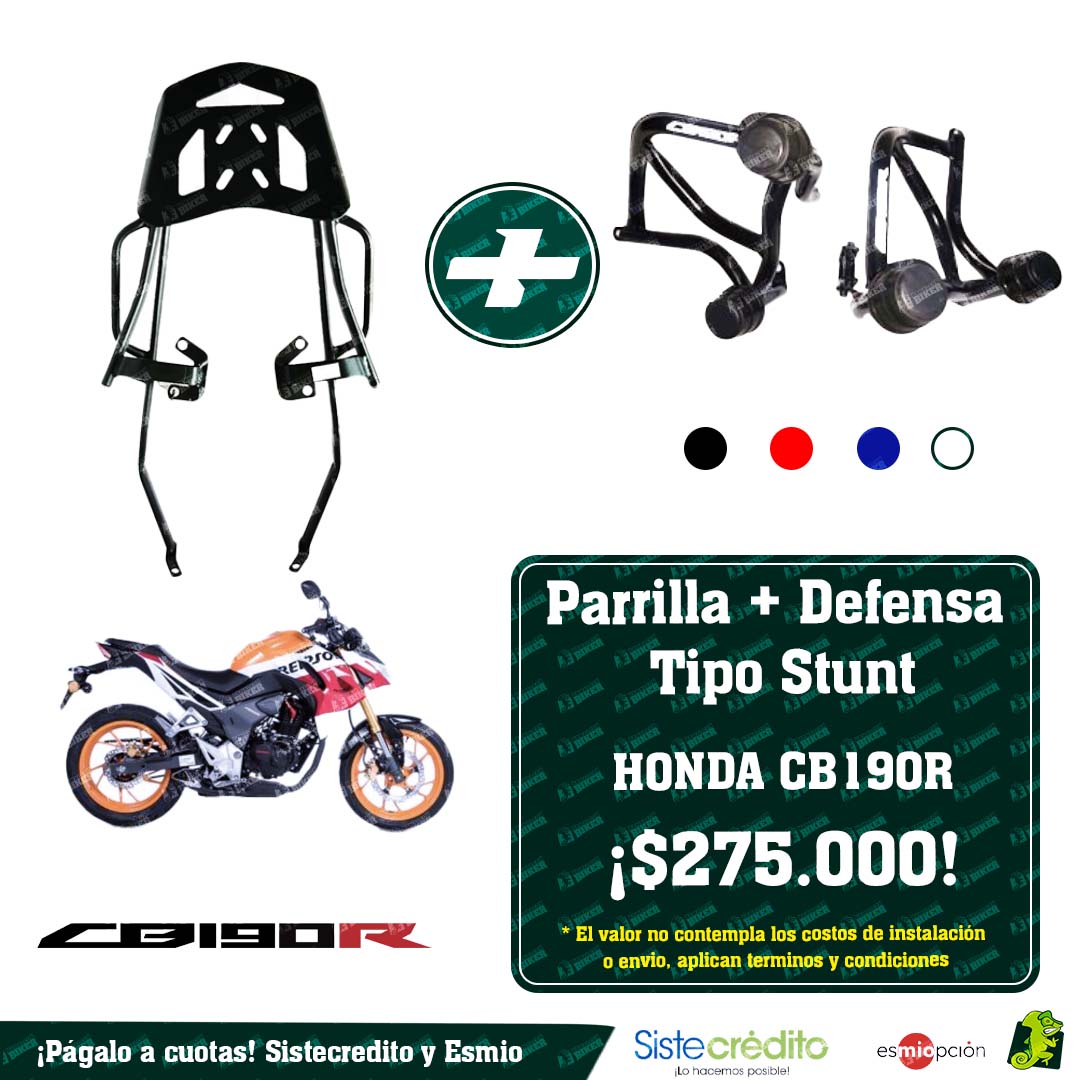 Combo Parrilla + Defensa Tipo Stunt para TVS APACHE RTR 200 / 160 Premium