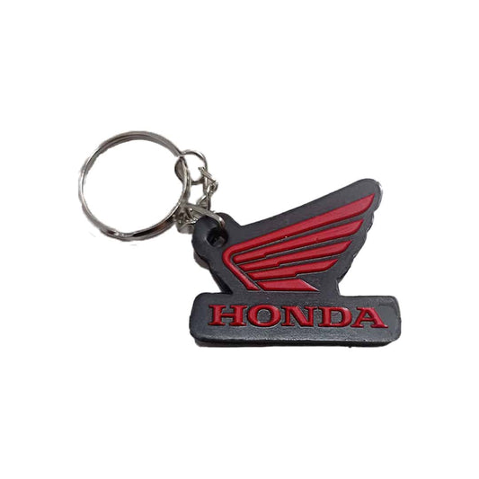 Llavero sencillo Logotipo Honda - Negro Rojo