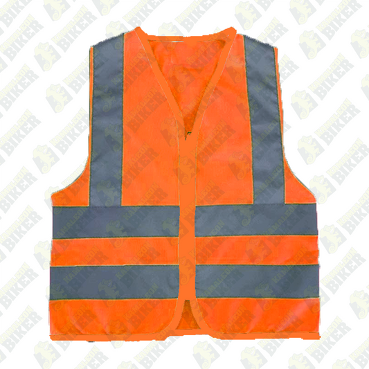 Chaleco Industrial Reflectivo Naranja Neón