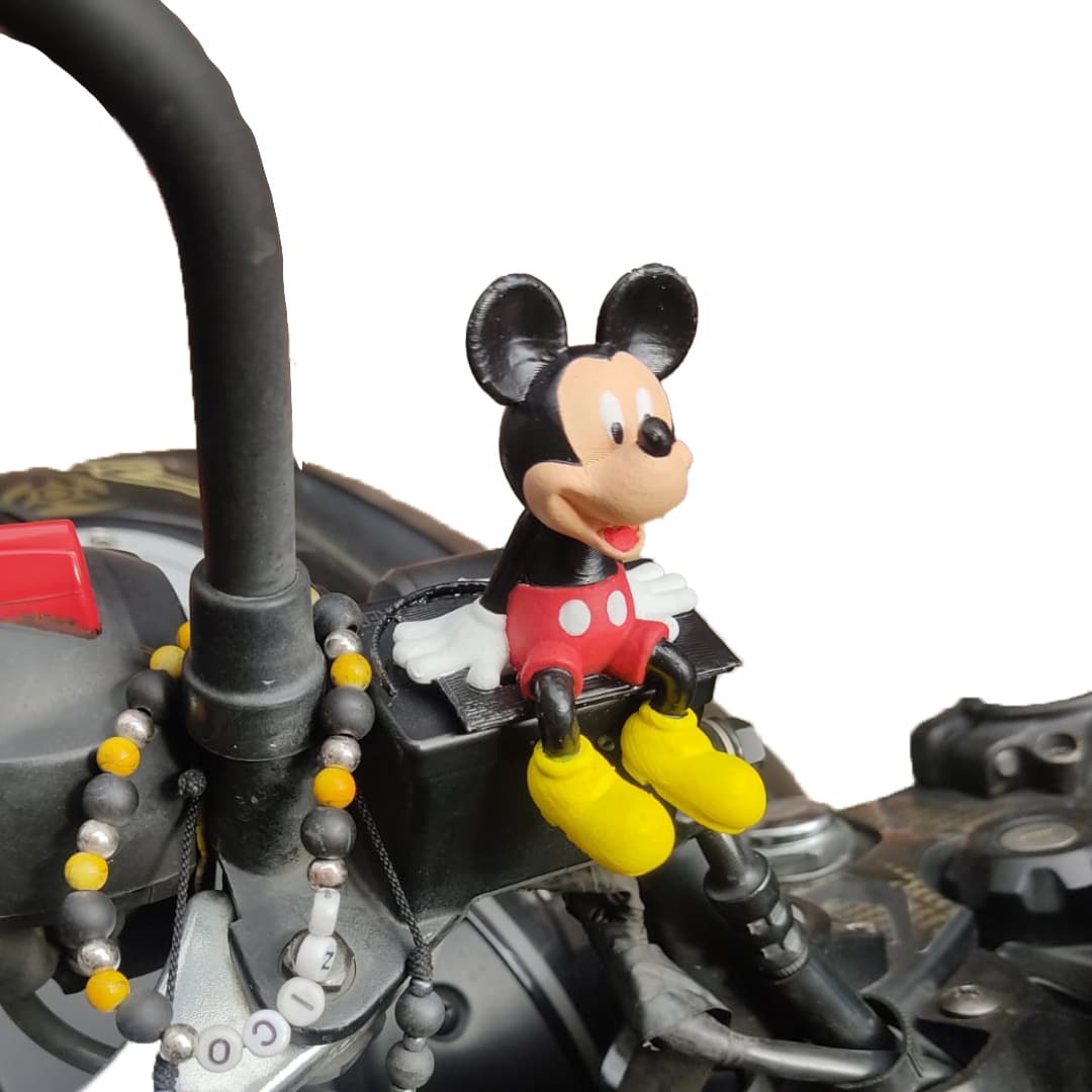 Mickey - Figura Miniatura - Accesorio para moto/bici