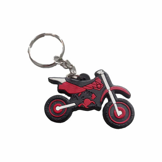 Llavero sencillo Tipo Moto Enduro - Rojo