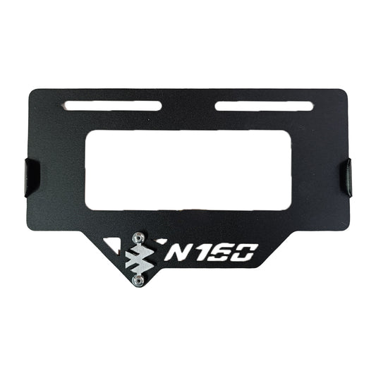 Portaplaca metalico Pulsar N160 - negro y cromo