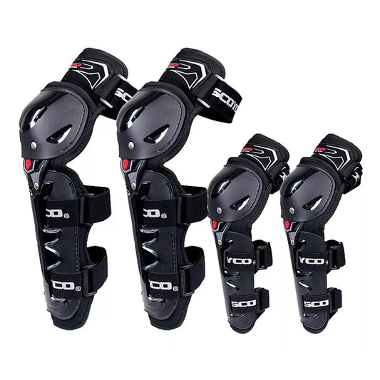 Kit de Protección Rodilleras Coderas Scoyco K11H11 Motociclista