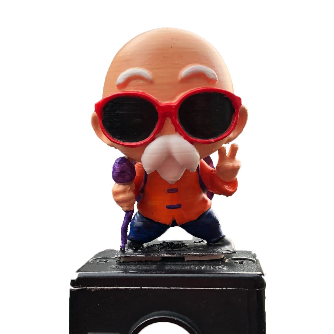 Maestro Roshi - Dragon ball - Figura Miniatura - Accesorio para moto/bici
