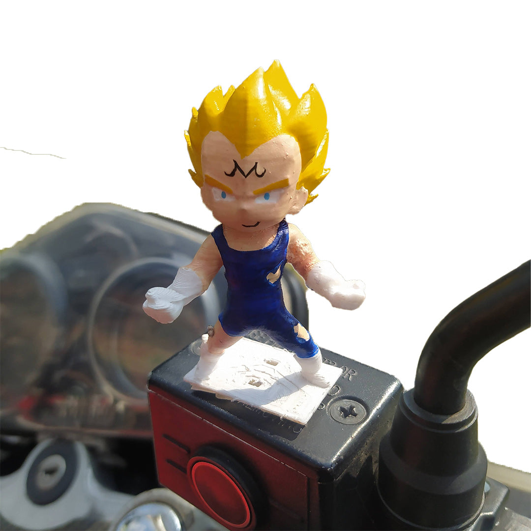 Vegeta Dragon Ball Z - Figura Miniatura - Accesorio para moto/bici