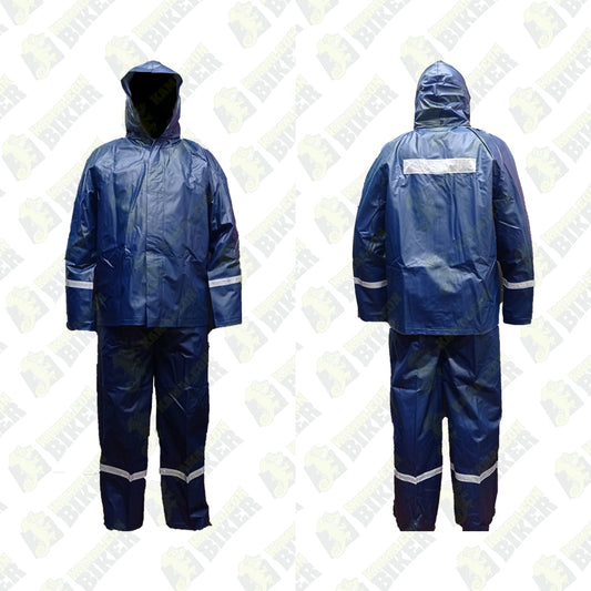 Traje impermeable calibre 18 - Sin zapatones - Azul Blanco