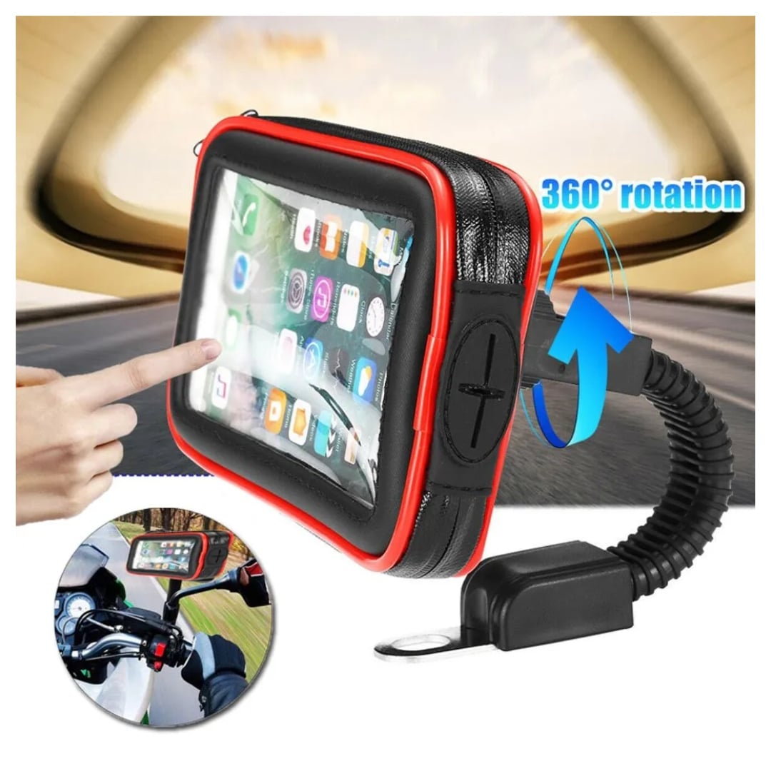 Soporte Para Celular Con Cargador USB-moto/bici