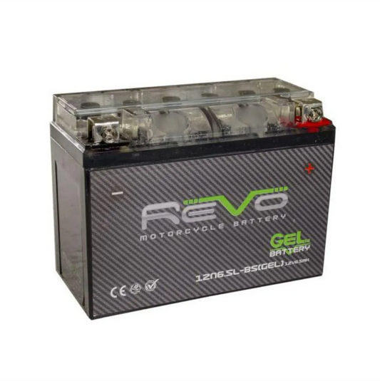 Bateria 12N6.5L-BS para Moto en GEL - AKT Nkd 125 -nkdr- Akt 125 S-sl-slr - Akt 125tt - Akt 150tt - Victory Mrx 125-150 (2020) - Victory Bomber125 - Auteco Combat 125