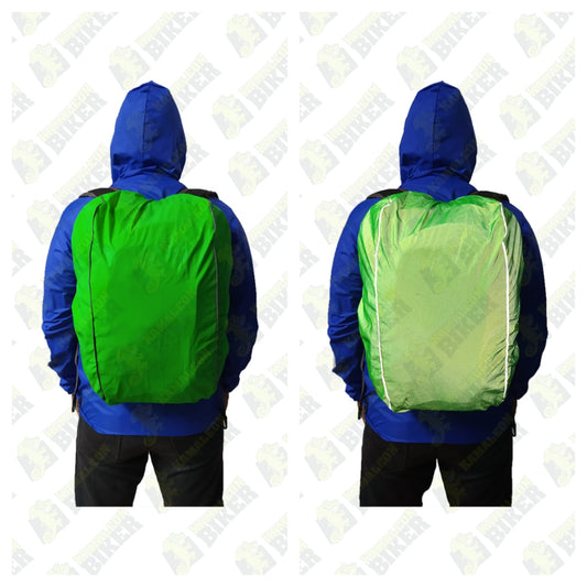 Forro Cubre Maleta Combinado Semimpermeable y Reflectivo - Reflectivo Verde