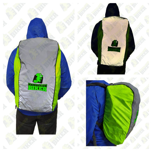 Forro Cubre Maleta Combinado Semimpermeable y Reflectivo - Verde Neón