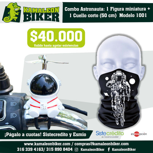 Combo Astronauta: 1 Figura miniatura +  1 Cuello corto (50 cm)  Modelo 1001