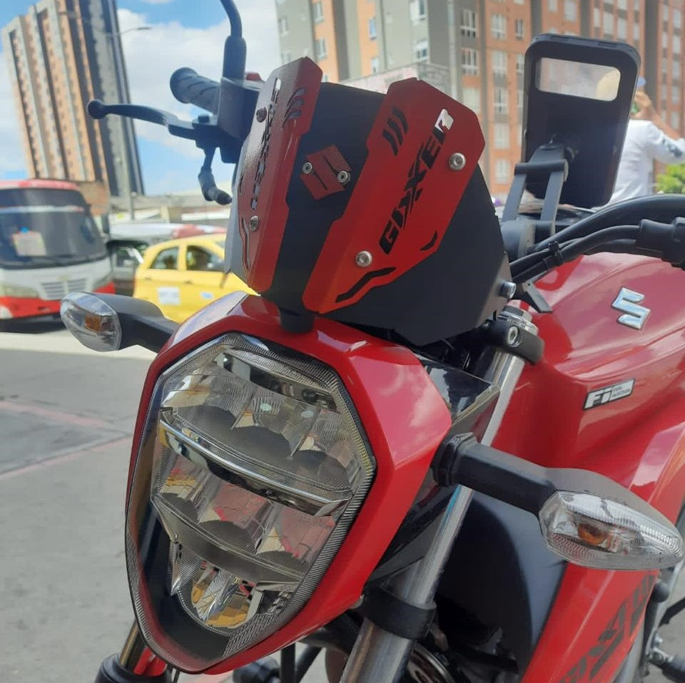 Cúpula Suzuki Gixxer Naked 150/250 - Color Verde Rojo - Rouparts