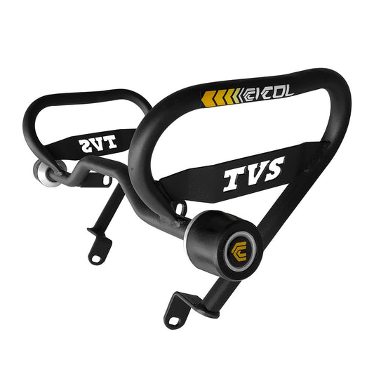 Defensa Tipo Slider Con Alerones TVS Apache RTR 160/180 2 válvulas - Color Negro - Marca Cicol