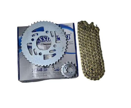 KIT DE ARRASTRE PULSAR N160 6 HUECOS (PT46C-PD15C-428-H-132-C) DORADA CASSARELLA