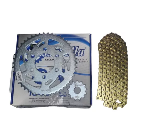 KIT DE ARRASTRE BENELLI 180S 6 HUECOS (PT46C-PD13C-428-H-132C) DORADA CASSARELLA