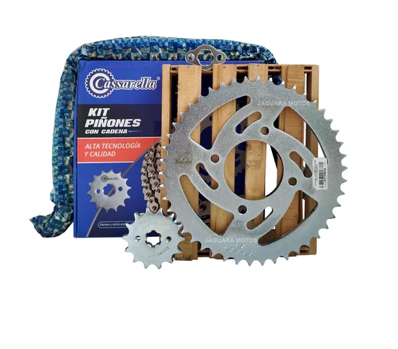 KIT DE ARRASTRE TVS RAIDER 125 4 HUECOS (PT46C-PD14C-428-H-132-C) DORADA CASSARELLA