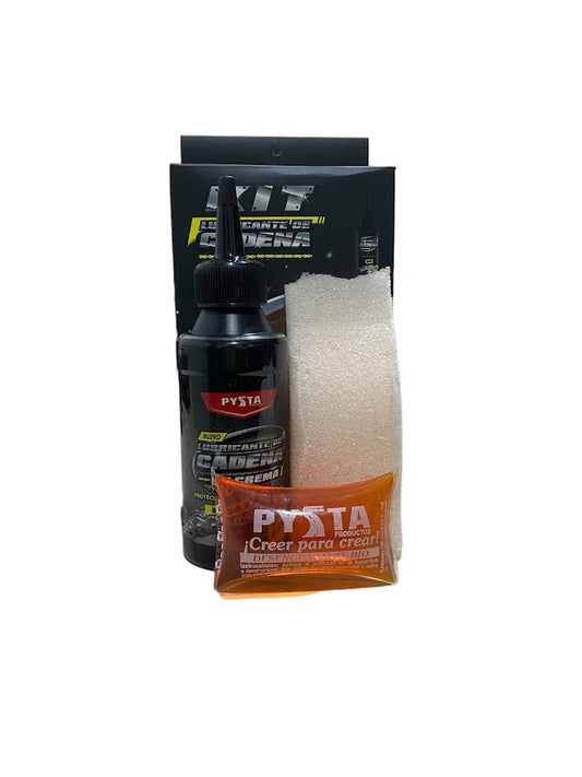 Kit Lubricante de Cadena 3 en 1 Pysta (Lubricante de Cadena + Desengrasante + Espuma) - bajo cilindraje