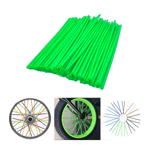 Cubre Radios / Pitillos Para Moto O Bicicleta - Color Verde