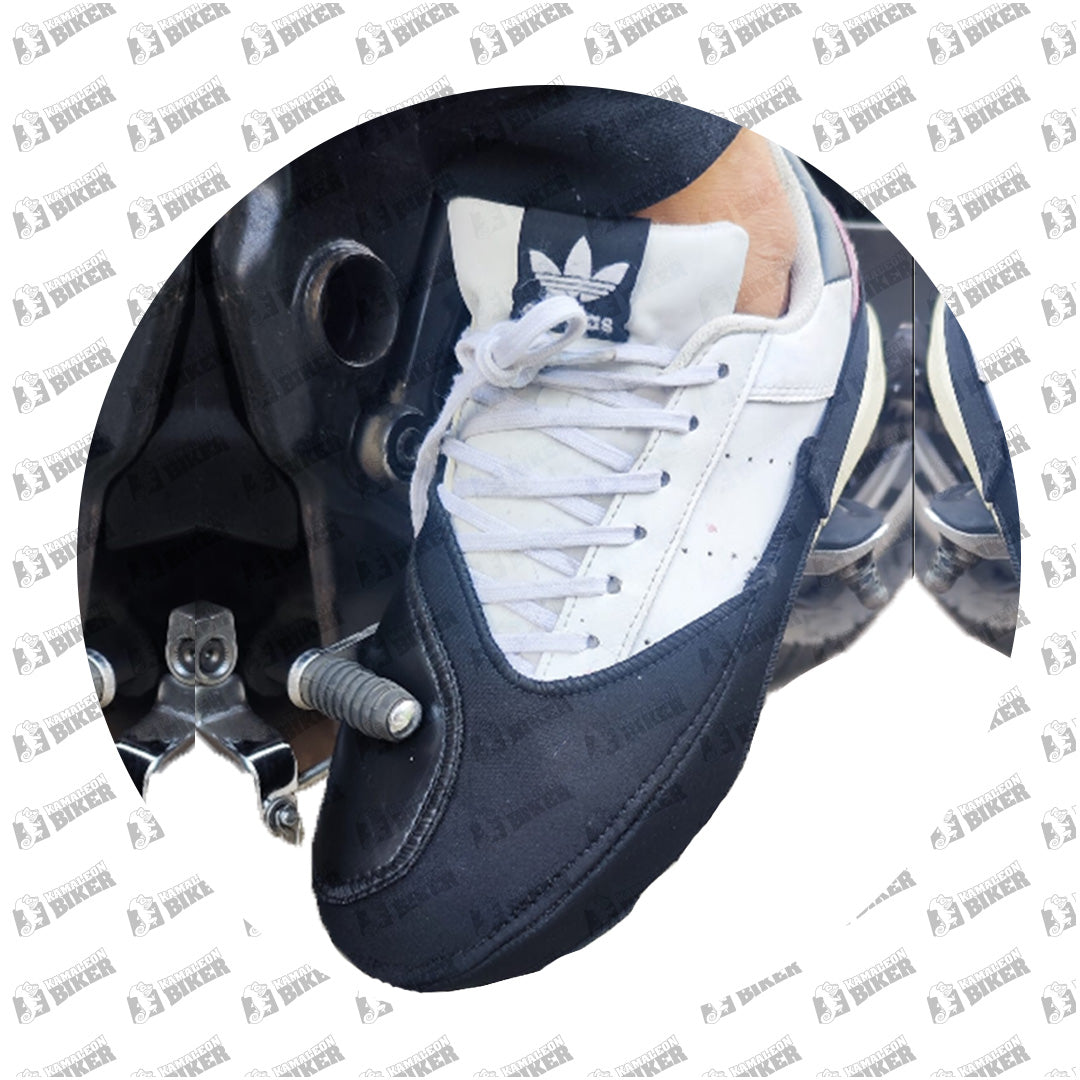 Protector de zapato tipo puntera - Elastico en talón - Negro